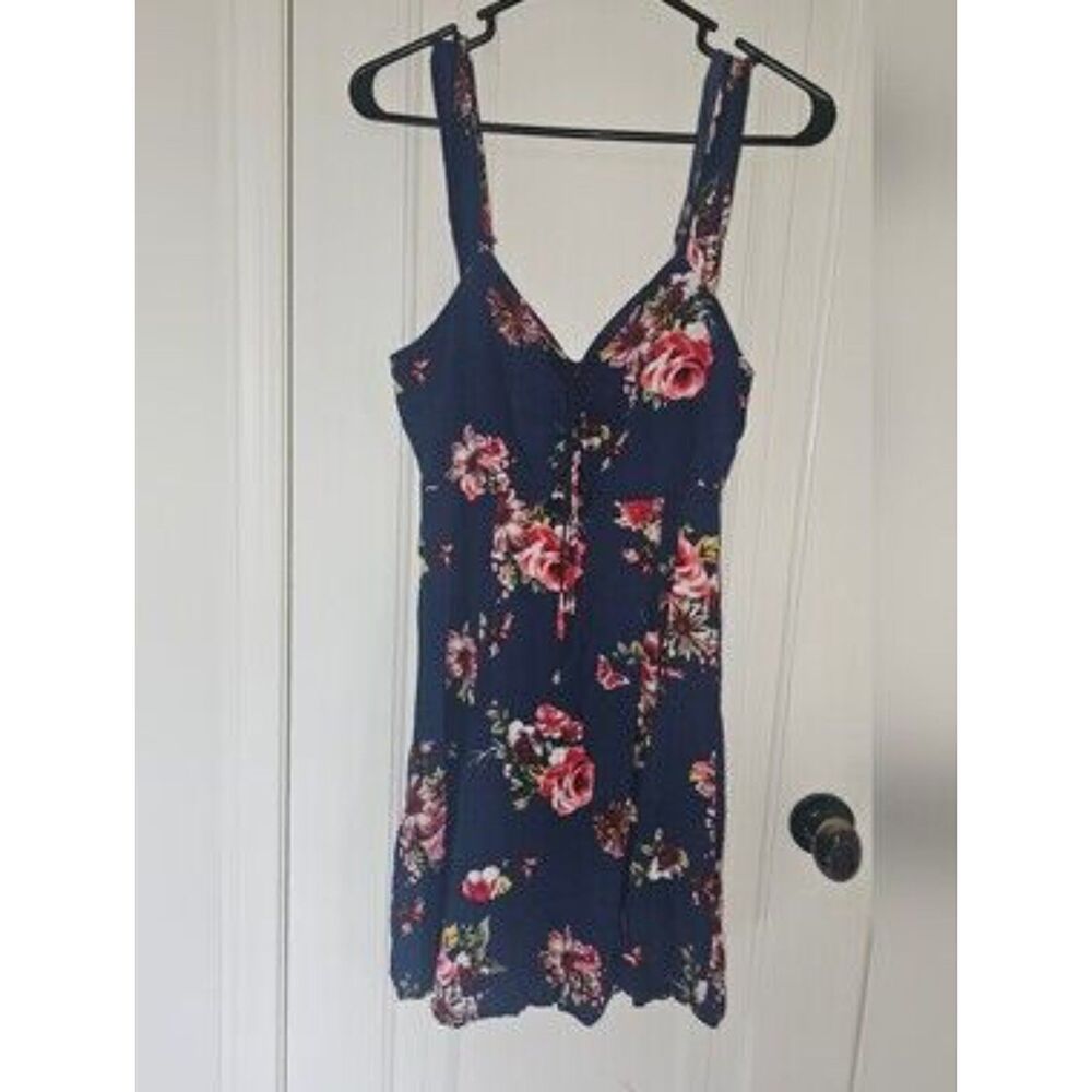 Xhilaration Women's Pink and Navy Summer-dresses